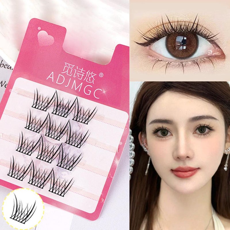Pingdu travel-sized segmented little devil sunflower false eyelashes, natural, everyday, lazy person's three-step eyelash treatment.